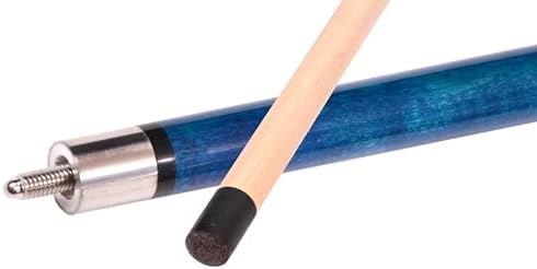 Accuplay Billiards 58" - 2 Piece Break Pool Cue Stick Made of Hardwood Canadian Maple - 23 Ounce Choose Black, Red, Green or Blue