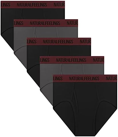 Natural Feelings Men's Briefs Underwear Multipack Mens Cotton Full Rise Briefs with Comfort Waistband S M L XL XXL…