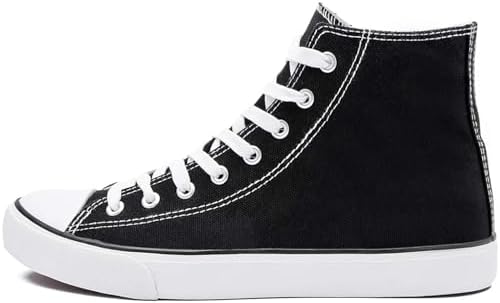 Womens Canvas Sneakers High Top Lace ups Casual Walking Shoes