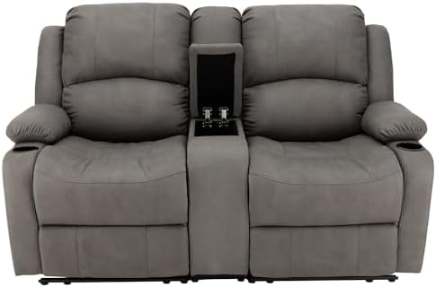 Camper Comfort 65" Wall Hugger Reclining RV (Manual, Slate)