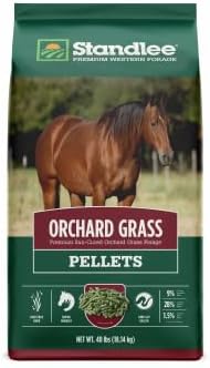 Standlee Orchard Grass Pellets for Horses, Orchard Grass for Horses, 40 lbs