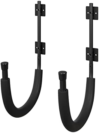 2-Pack of Kayak Storage Hook Sets - Kayak Wall Mount Hangers with 100lb Capacity Per Pair for Paddleboards, Surfboards,