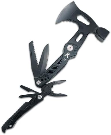 Bear Grylls Axe Multitool Hammer with Knife, Saw and Nylon Sheath | Tactical multitool combining hatchet, hammer, knife, saw, screwdriver