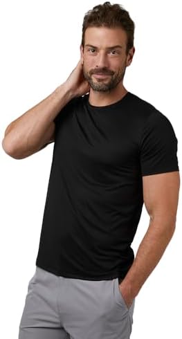 32 Degrees Men's Cool Classic Crewneck T-Shirt, Anti-Odor, Quick Drying, 4-Way Stretch