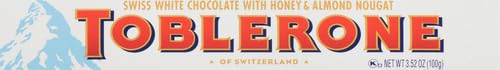 Toblerone White Chocolate, 3.52-Ounce Bars (Pack of 12)