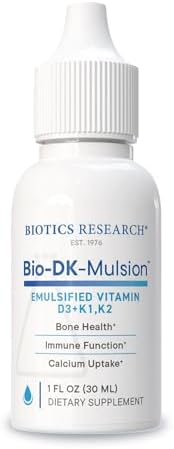 BIOTICS RESEARCH Bio-DK-Mulsion™ Liquid Vitamin D3 5000 IU, K1,K2 300mcg