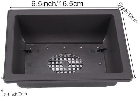 15 PCS 6.5 Inch Bonsai Training Pots with Trays, Rectangular Plastic Growing Pots, Flower Succulent Pots Container for Garden, Yard, Office, Porch