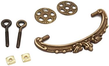 Victorian Drawer Pull Antique Drawer Bail Pull Antique Furniture Drawer Pull Solid Cast Brass Antiqued Cabinet Pull Handle - Excellent Replica of an