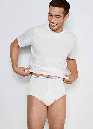 Jockey Classic Full Rise Brief- 3 Pack - 100% Cotton Underwear for Men