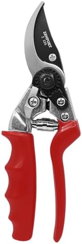 Zenport Z225 Bypass Pruner with Rotating Handle, 1-Inch Cut, 8.5-Inch , Red