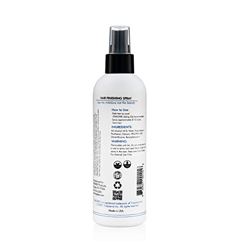 Hair Finishing Spray 8 oz - Flexible Soft Hold - Hair Spray for Sensitive Skin - Fragrance Free Hypoallergenic Parabens Free - Non Irritating Quick