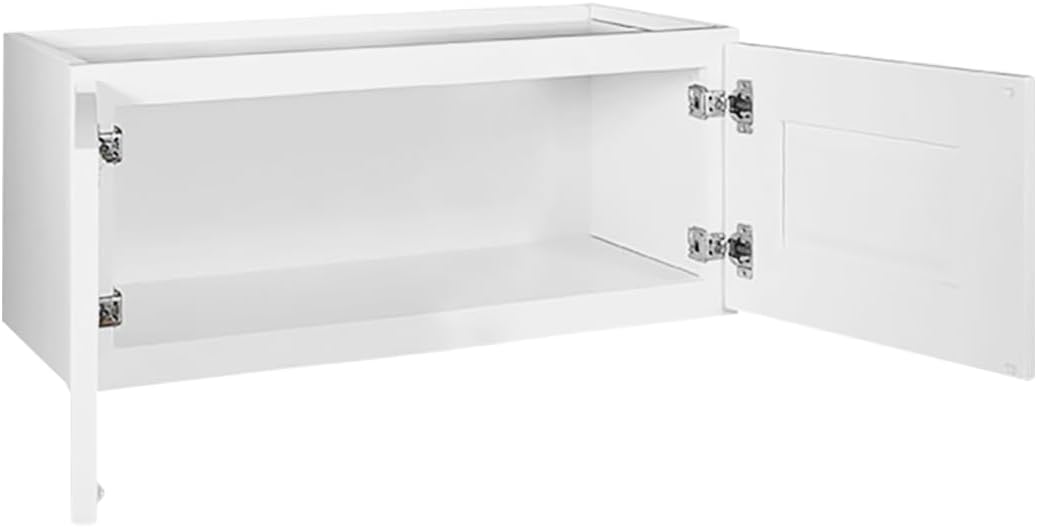 Design House Brookings Kitchen Bridge Wall Cabinet, 30", White | Wall Mount, Contemporary/Modern, Wood, Kitchen, 561639