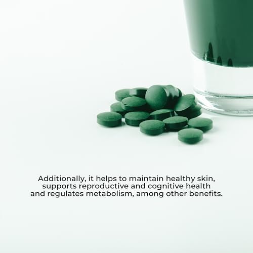 Vidanat Spirulina Algae 200 Tablets – 400mg per Tablet – Natural Superfood for Energy, Immune Support & Detox – 200 Tablets (Pack of 1)