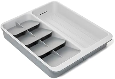 Joseph Joseph DrawerStore Knife Organizer, holds up to 9 knives, Kitchen Organization & Drawer Storage – Compact, Gray