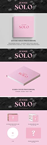 BLACKPINK Jennie SOLO 1st Solo Album 72p PhotoBook+1p PostCard+1p Card+Tracking K-POP Sealed