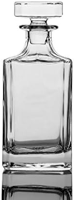 Square 25oz Whiskey Decanter with Glass Stopper