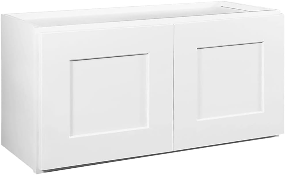 Design House Brookings Kitchen Bridge Wall Cabinet, 30", White | Wall Mount, Contemporary/Modern, Wood, Kitchen, 561639