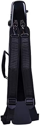 Crossrock Alto Saxophone Case-Fiberglass Hardshell with Backpack Straps in Blue