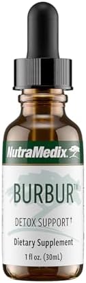NutraMedix Burbur Supplement - Supports Full Body Detox Cleanse for Women & Men - Promote Antioxidant & Microbial Support - Herbal Tincture Made