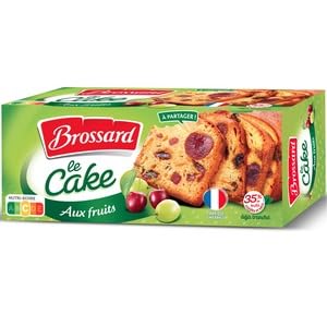 Brossard Cake Aux Fruits Tranche 300g (Brossard Sliced Fruits Cake 300g)