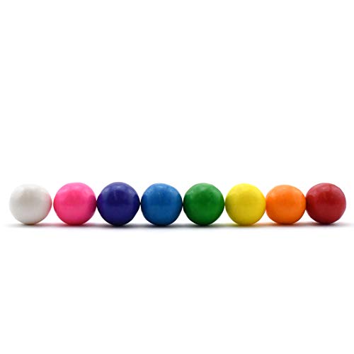 Dubble Bubble Gumball Machine Refill Carton - Bulk Bubblegum Balls - .625 Inch Assorted Gumballs for Small Mini Candy Dispenser - 20 Ounce