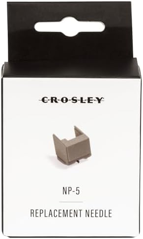 Crosley NP5 Replacement Needle,White | ABS Plastic Composition , Sapphire Tip, 3-Speed Turntable (33 1/3, 45 & 78 RPM)
