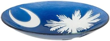 Evergreen Garden South Carolina State Outdoor Safe 18-inch Glass Bird Bath Bowl