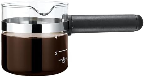 Café Brew 4 Cup Espresso Replacement Carafe, Universal, Borosilicate Glass | Universal fit for Hamilton Beach, Mr. Coffee, Breville, De'Longhi, Krups