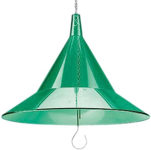 Squirrel Baffle - for Outside Bird House and Feeder Pole - Premium Large 17” Dome - by Arundale Made in USA (Crystal Clear)