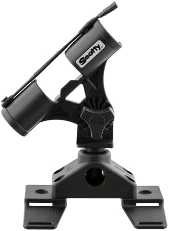 Scotty #267 Fly Rod Holder w/ #266 Float Tube Mount,Black | Fully Adjustable, 360 Degree Horizontal Rotation