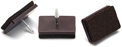 Furniture Felt Pads Nail-on Heavy Duty Felt Pad Chair Sliders Round Chair Leg Floor Protectors 1" Furniture Leg Protector 24 Pack
