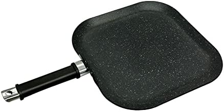 Heavy Gauge Aluminum Nonstick Square Griddle Pan, 11'' x 11'' Frying Pan Cook