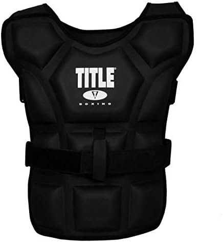 TITLE Boxing "Big Flex" Weighted Training Vest, Black - Fitness Weighted Gear, Strength And Core, Home Gym, Weighted Vest, Weighted Gear