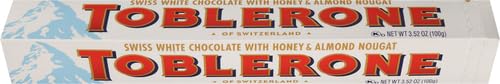 Toblerone White Chocolate, 3.52-Ounce Bars (Pack of 12)