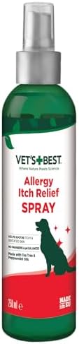 Vet's Best Allergy Itch Relief Spray for Dogs, Dry Skin Relief, 8 oz | Helps Relieve Dry, Itchy Skin, Reduces Licking & Scratching