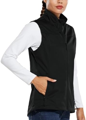 baleaf Women's Lightweight Running Vest Sleeveless Softshell Jacket