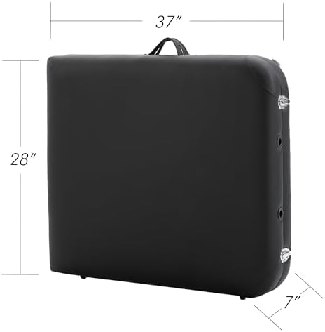 Sierra Comfort Basic Portable Massage Table, Black