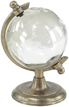 Deco 79 Aluminum Globe with Tiered Base, 9" x 8" x 13", Copper