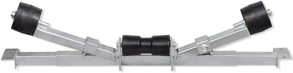 vidaXL Boat Trailer Bottom Support Bracket with Keel Rollers