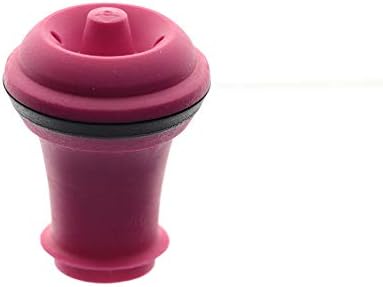 Vacu Vin Wine Stopper Set – 3 Pack Wine Bottle Stopper Cork Alternative – Vacuum Wine Stoppers for Wine Bottles – Reusable Rubber Bottle Stoppers for Wine Saver Pump – Pink/Blue/Purple