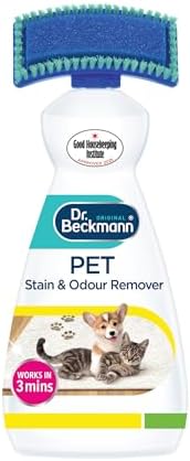 Dr. Beckmann Pet Stain & Odour Remover, Eliminates stains and odours caused by pets, incl. applicator brush, 650 ml