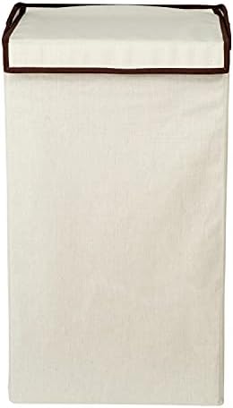 Honey-Can-Do Rectangular Collapsible Hamper with Lid, Natural