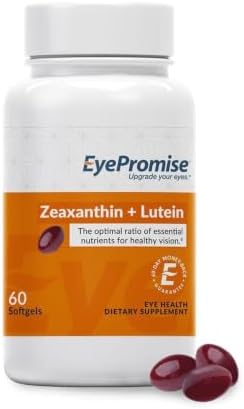 EyePromise Zeaxanthin + Lutein Eye Health Supplements, 60 Softgels | Lutein and Zeaxanthin Supplements to Enhance and Support Healthy Vision, 30-Day Supply (Packaging May Vary)