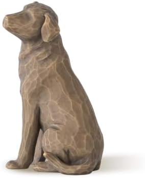 Willow Tree Love My Dog (Light), Sculpted Hand-Painted Figure | Cast from a Susan Lordi Original Carving, Gift for Dog Lovers, Celebrates the Loving Bond Between People and Their Dogs