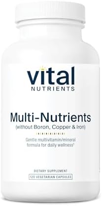 Vital Nutrients Multi-Nutrients 5 Ultra Antioxidant Formula - Boron, Copper, and Iron Free - Vegetarian Daily Multivitamin and Mineral - Gluten, Dairy
