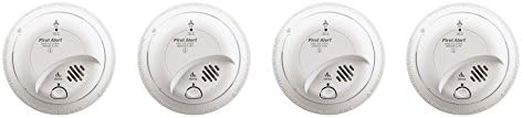 First Alert BRK SC-9120B xrHsEW Hardwired Smoke and Carbon Monoxide Alarm with Battery Backup, 4 Units