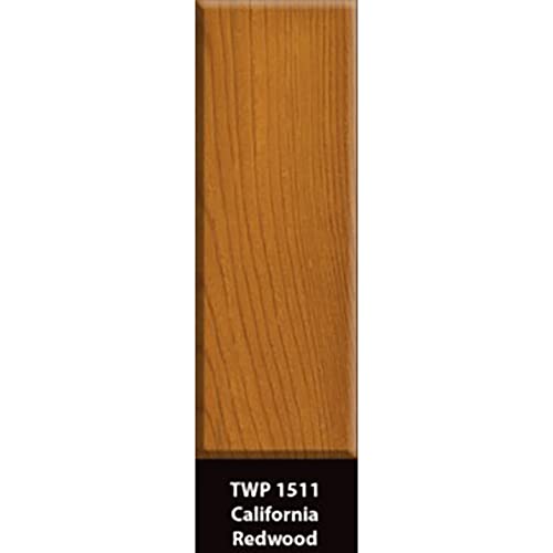 TWP 1511 California Redwood Low VOC Wood Preservation Stain - Eco-Friendly, Long-Lasting Protection, UV & Water Resistant, Easy to Apply - 1 Gallon