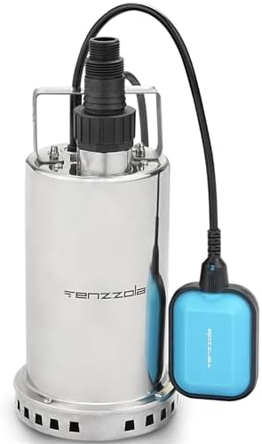 Sump Pump, 1/3 HP 1850GPH Automatic Submersible Utility Water Pump, Portable Electric Low Level Drain Water Removal Pump with Sensor Switch for Swimming Pool Basement Garden Pond Draining
