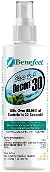 Benefect Botanical Decon 30 Disinfectant Cleaner - All Natural Formula for Effective Cleaning Power - Ideal for Restoration Jobs & Water Damage - 20476 - 1 Gallon