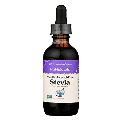NuNaturals Liquid Stevia Sweetener, Unflavored Alcohol-Free, 2oz